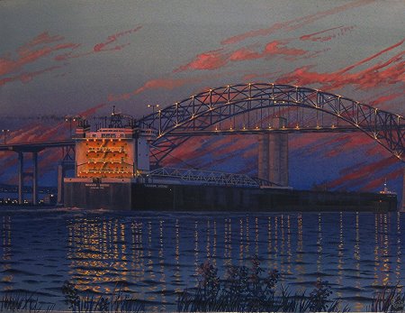 Blatnik Bridge, Twilight